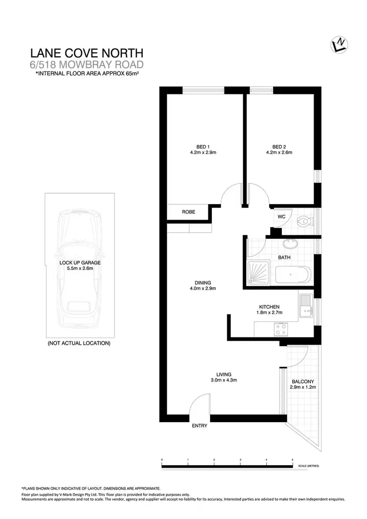 Floorplan of Homely apartment listing, 6/518 Mowbray Road, Lane Cove NSW 2066
