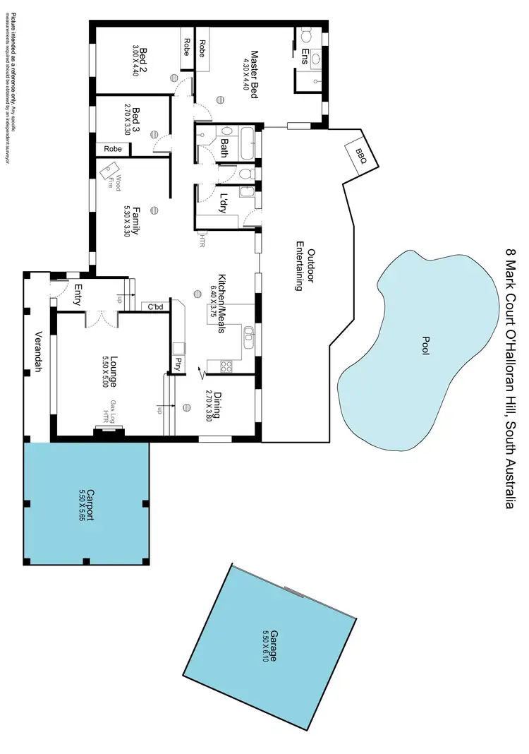 Floorplan of Homely house listing, 8 Mark Court, O'halloran Hill SA 5158