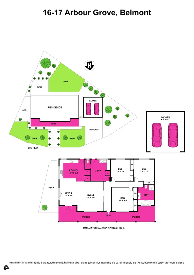 Floorplan of Homely house listing, 16 - 17 Arbour Grove, Belmont VIC 3216