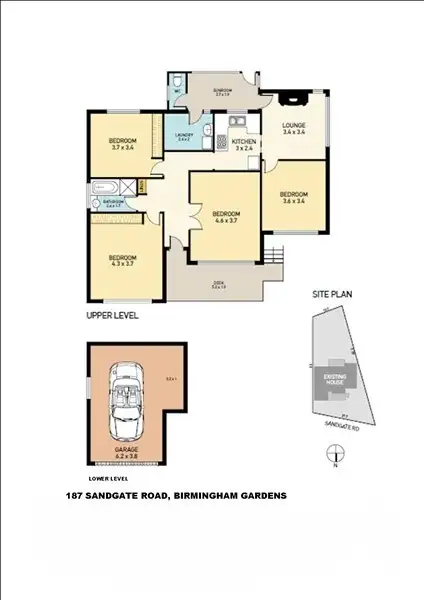 Floorplan of Homely house listing, 187 Sandgate Road, Birmingham Gardens NSW 2287