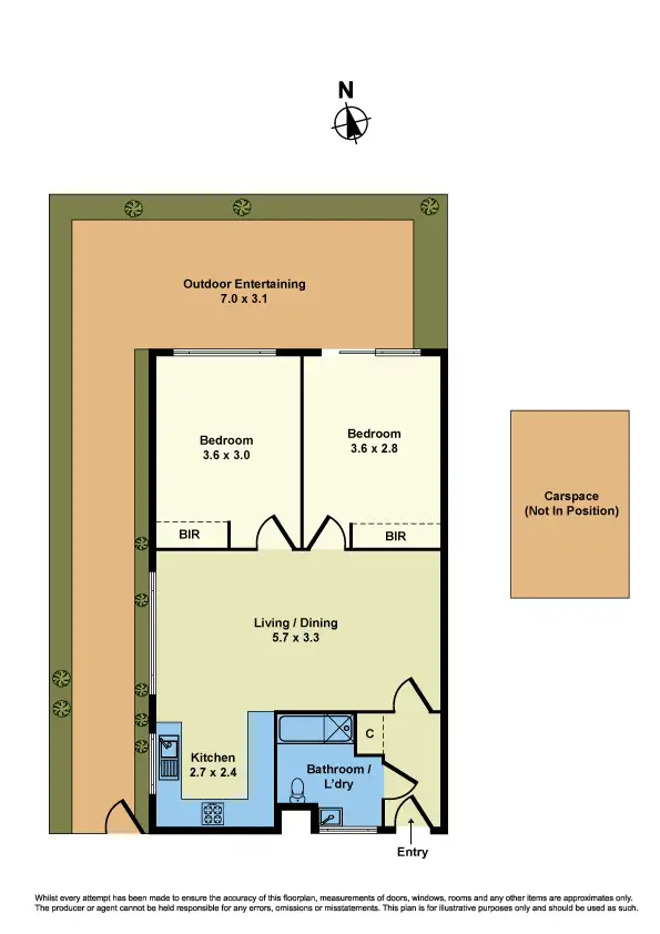Floorplan of Homely apartment listing, 3/58 Mason St, Newport VIC 3015