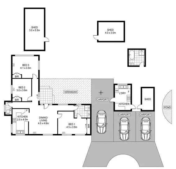 Floorplan of Homely house listing, 92 Bundey Road, Humpty Doo NT 836