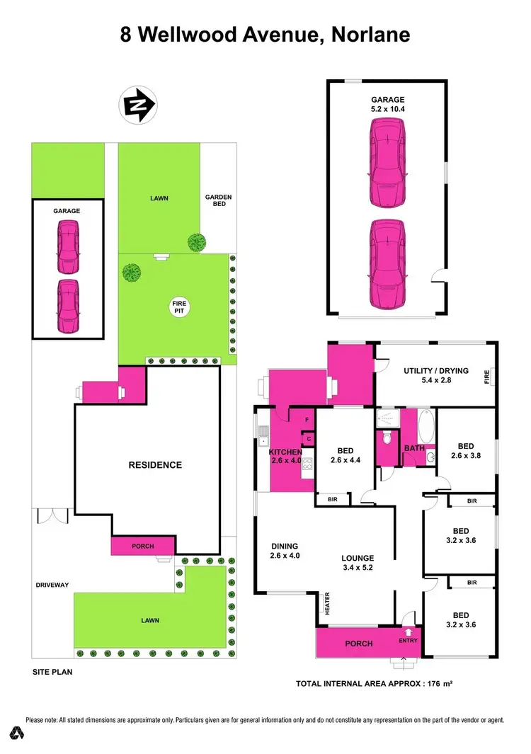 Floorplan of Homely house listing, 8 Wellwood Avenue, Norlane VIC 3214