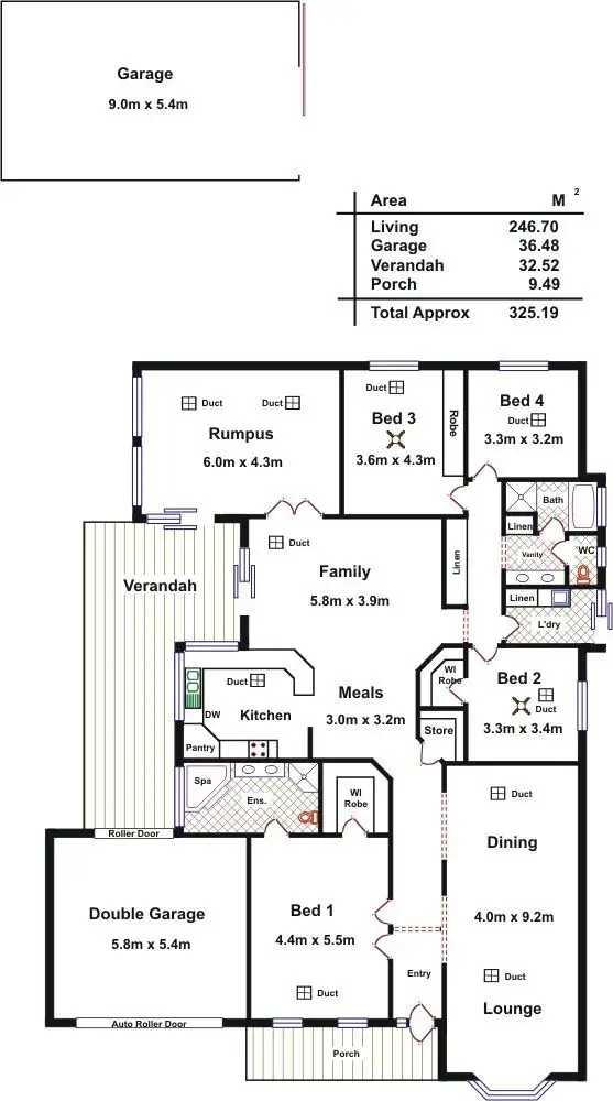 Floorplan of Homely house listing, 8 Lewis Avenue, Gawler East SA 5118