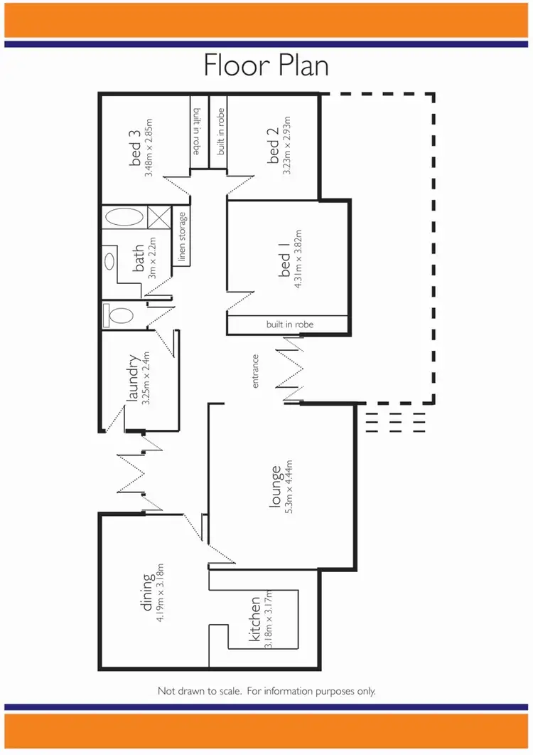 Floorplan of Homely house listing, 99 Gordon Street, Naracoorte SA 5271