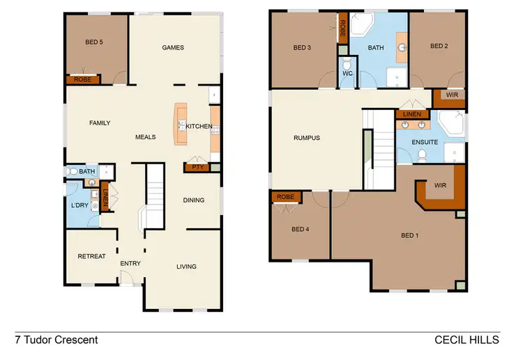 Floorplan of Homely house listing, 7 Tudor Crescent, Cecil Hills NSW 2171