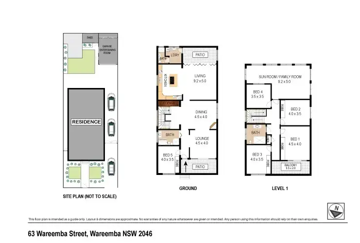 Floorplan of Homely house listing, 63 Wareemba Street, Wareemba NSW 2046