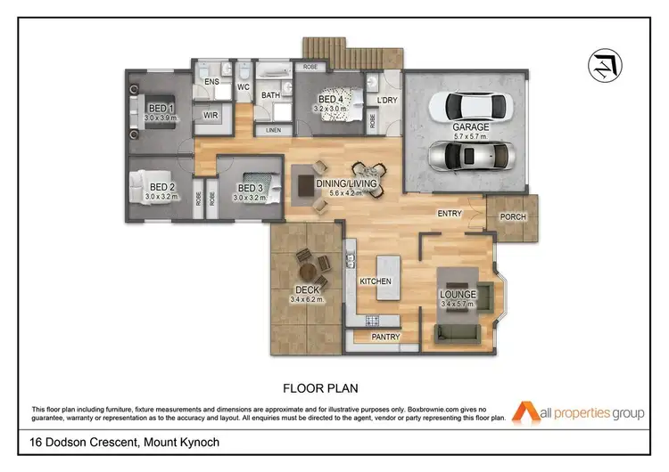 Floorplan of Homely house listing, 16 Dodson crescent, Mount Kynoch QLD 4350