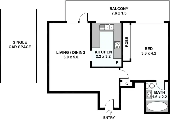 Floorplan of Homely apartment listing, 11/90-94 Wentworth Road, Strathfield NSW 2135