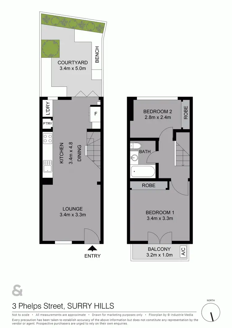 Floorplan of Homely house listing, 3 Phelps Street, Surry Hills NSW 2010