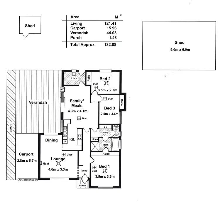 Floorplan of Homely house listing, 8 Mold Court, Evanston Park SA 5116