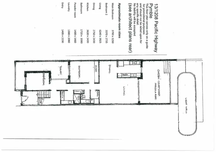 Floorplan of Homely apartment listing, 13/1208 Pacific Highway, Pymble NSW 2073