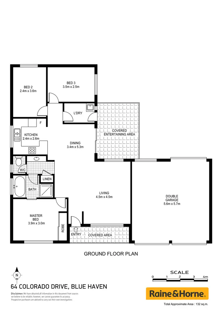 Floorplan of Homely house listing, 64 Colorado Drive, Blue Haven NSW 2262