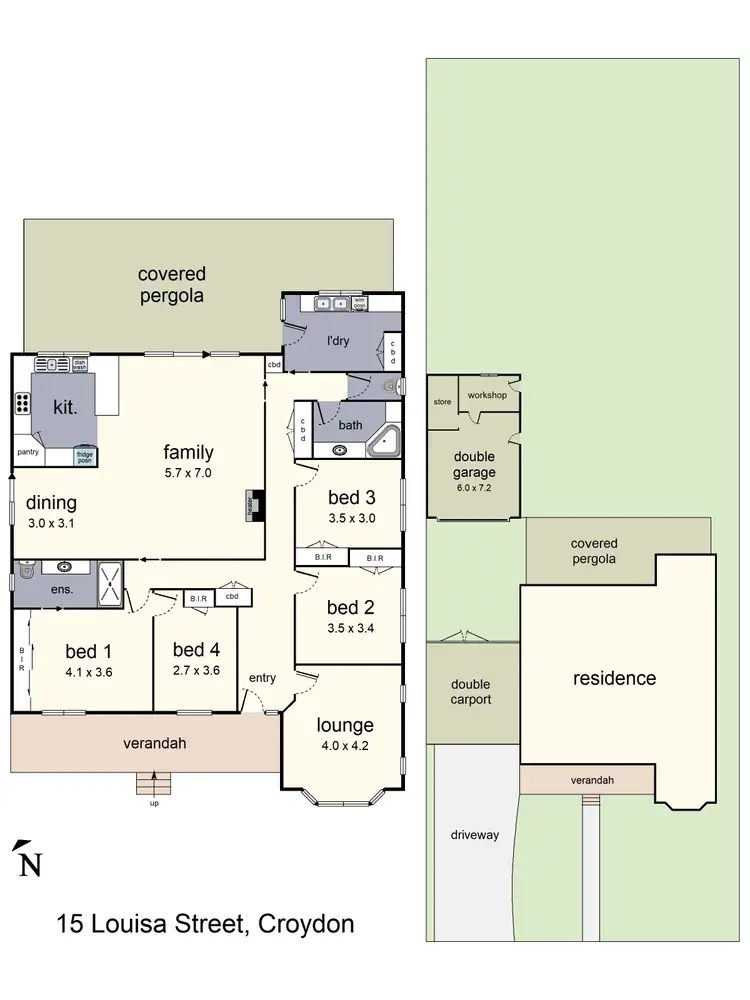 Floorplan of Homely house listing, 15 Louisa Street, Croydon VIC 3136