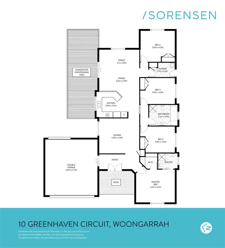 Floorplan of Homely house listing, 10 Greenhaven Circuit, Woongarrah NSW 2259
