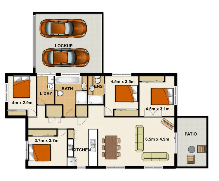 Floorplan of Homely house listing, 3/23 Darryl Street, Loganlea QLD 4131