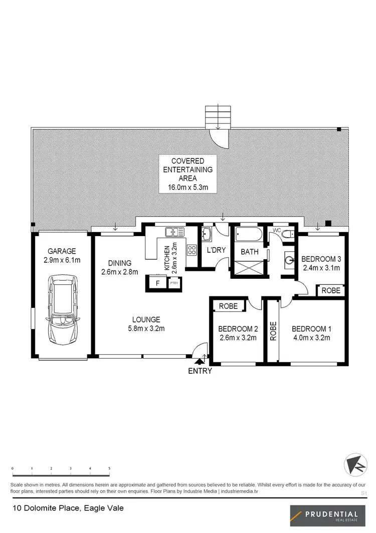 Floorplan of Homely house listing, 10 Dolomite Place, Eagle Vale NSW 2558