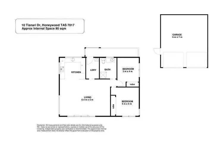 Floorplan of Homely house listing, 10 Tianari Drive, Honeywood TAS 7017