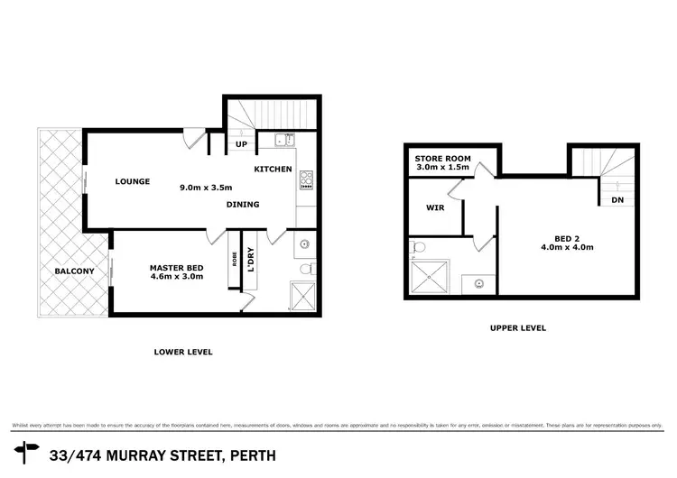 Floorplan of Homely apartment listing, 33/474 Murray Street, Perth WA 6000
