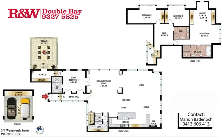 Floorplan of Homely apartment listing, 3/6 Wentworth Street "Kilmory", Point Piper NSW 2027