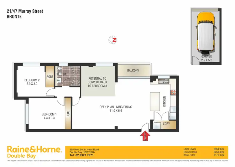 Floorplan of Homely apartment listing, 21/47 Murray Street, Bronte NSW 2024