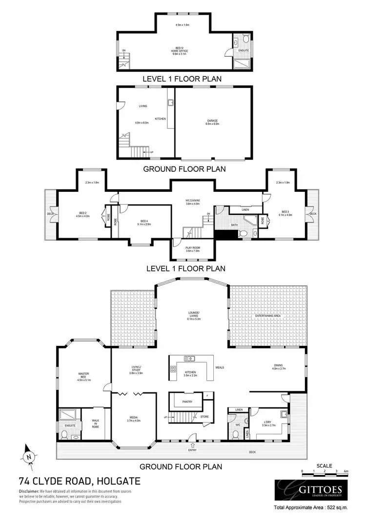 Floorplan of Homely rural property listing, 74 Clyde Road, Holgate NSW 2250