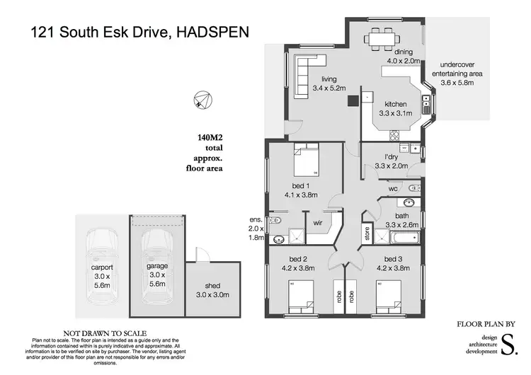 Floorplan of Homely house listing, 121 South Esk Drive, Hadspen TAS 7290