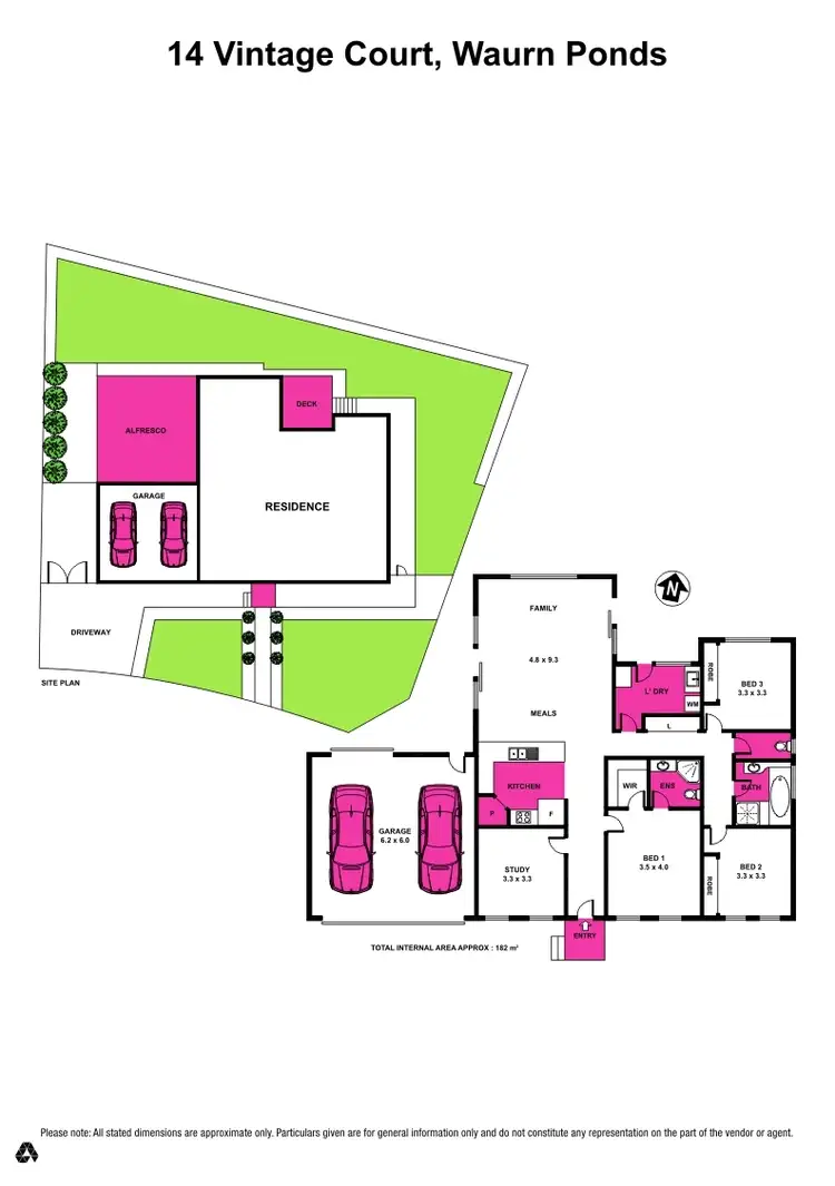 Floorplan of Homely house listing, 14 Vintage Court, Waurn Ponds VIC 3216