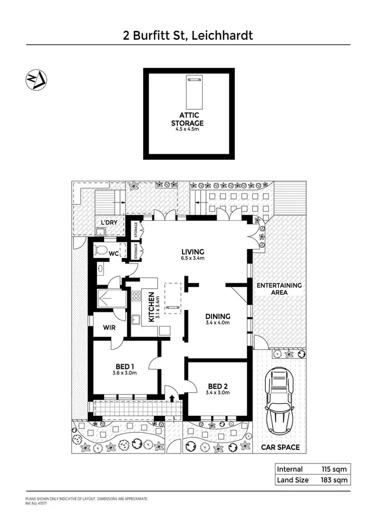 Floorplan of Homely house listing, 2 Burfitt Street, Leichhardt NSW 2040
