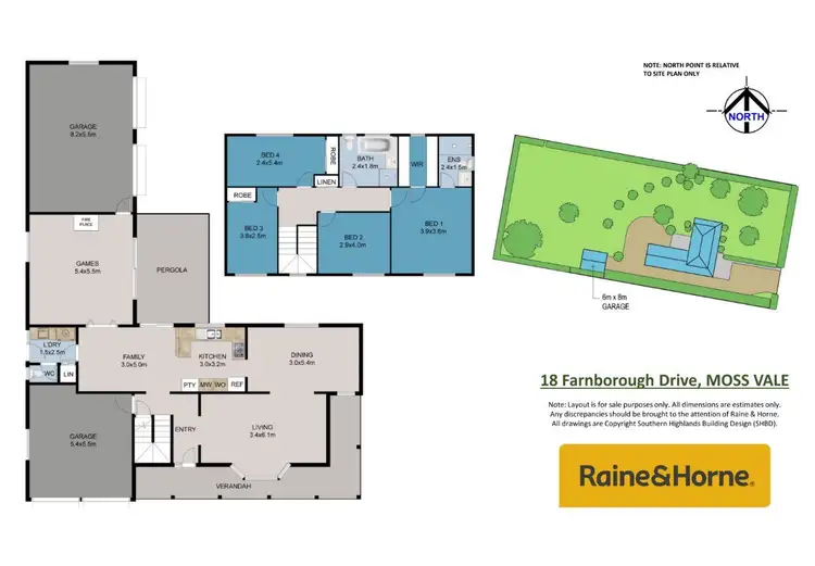 Floorplan of Homely house listing, 18 Farnborough Drive, Moss Vale NSW 2577