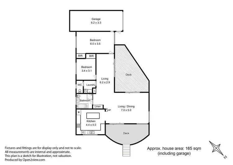 Floorplan of Homely house listing, Unit 1 68 Auburn Road, Kingston Beach TAS 7050