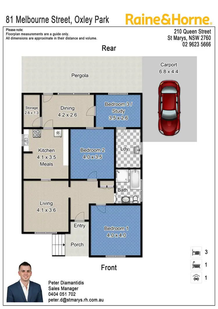 Floorplan of Homely house listing, 81 MELBOURNE STREET, Oxley Park NSW 2760