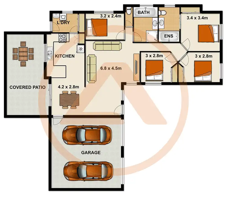 Floorplan of Homely house listing, 36 Cumberland Crescent, Heritage Park QLD 4118