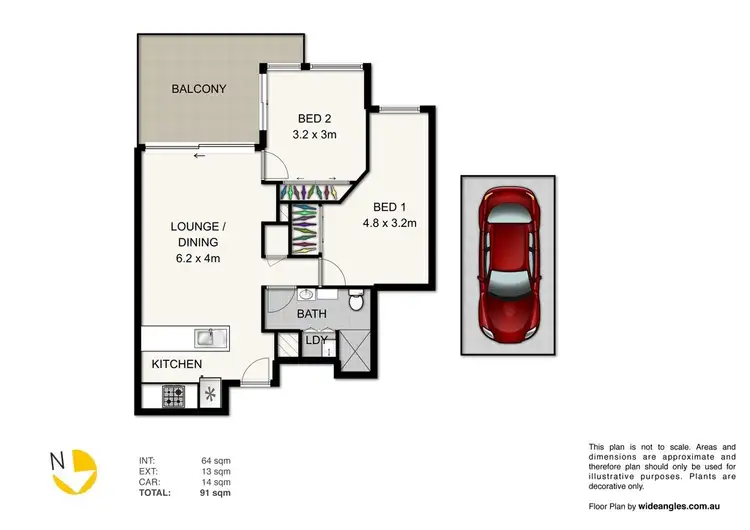Floorplan of Homely unit listing, 84/18 Tank Street, Brisbane City QLD 4000