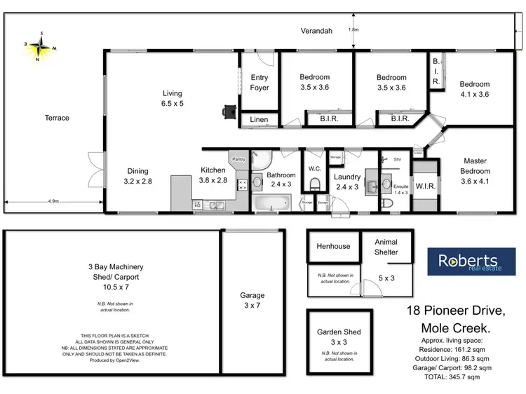Floorplan of Homely house listing, 18 Pioneer Drive, Mole Creek TAS 7304