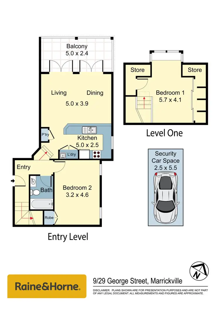 Floorplan of Homely apartment listing, 9/29 George Street, Marrickville NSW 2204