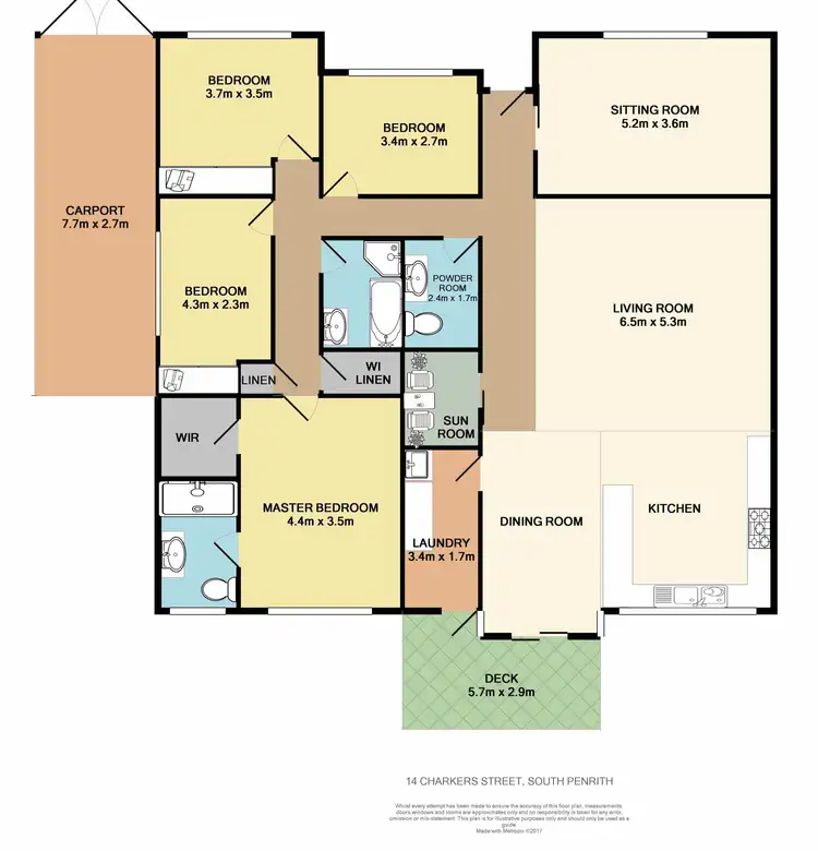 Floorplan of Homely house listing, 14 Charkers Street, South Penrith NSW 2750