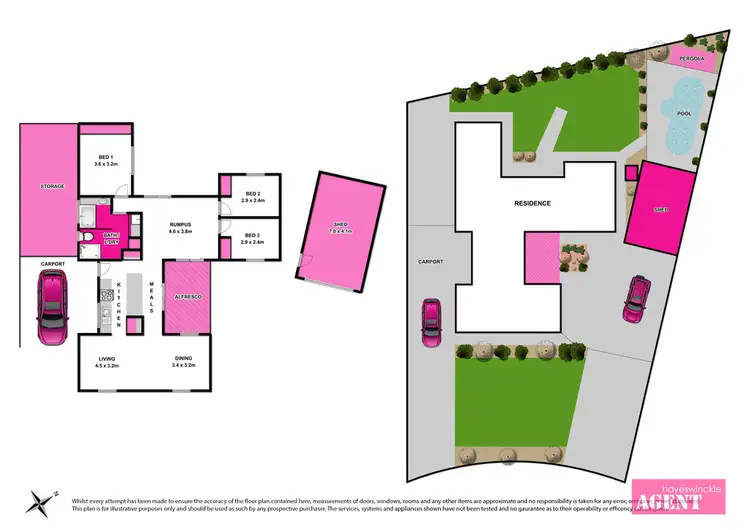Floorplan of Homely house listing, 7 Owen Court, Corio VIC 3214