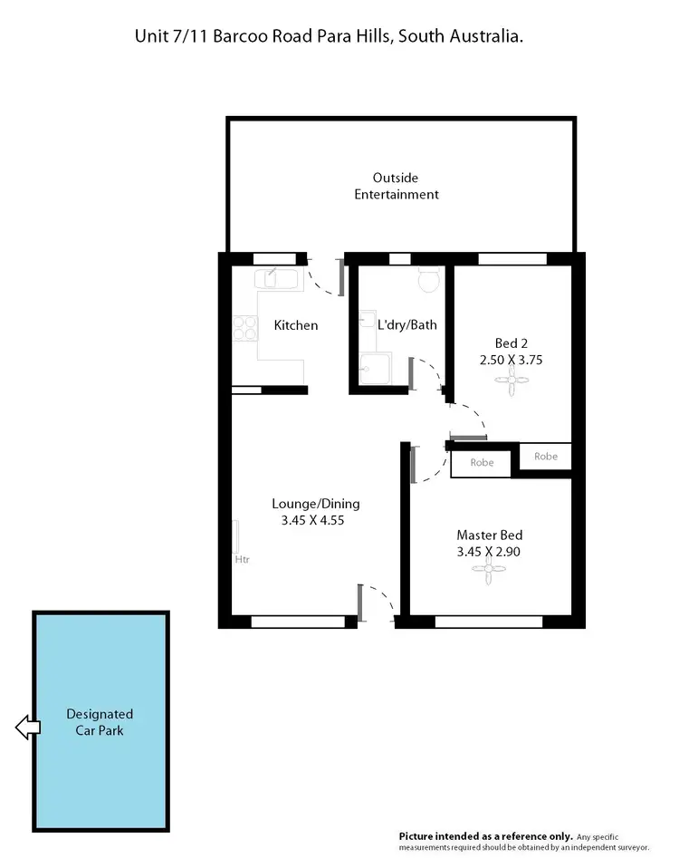 Floorplan of Homely unit listing, 7-11 Barcoo Road, Para Hills SA 5096