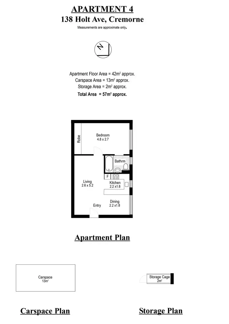 Floorplan of Homely apartment listing, 4/138 Holt Avenue, Cremorne NSW 2090
