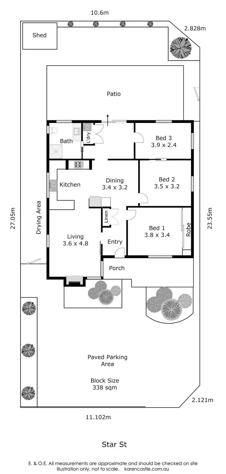 Floorplan of Homely house listing, 165 Star Street, Carlisle WA 6101