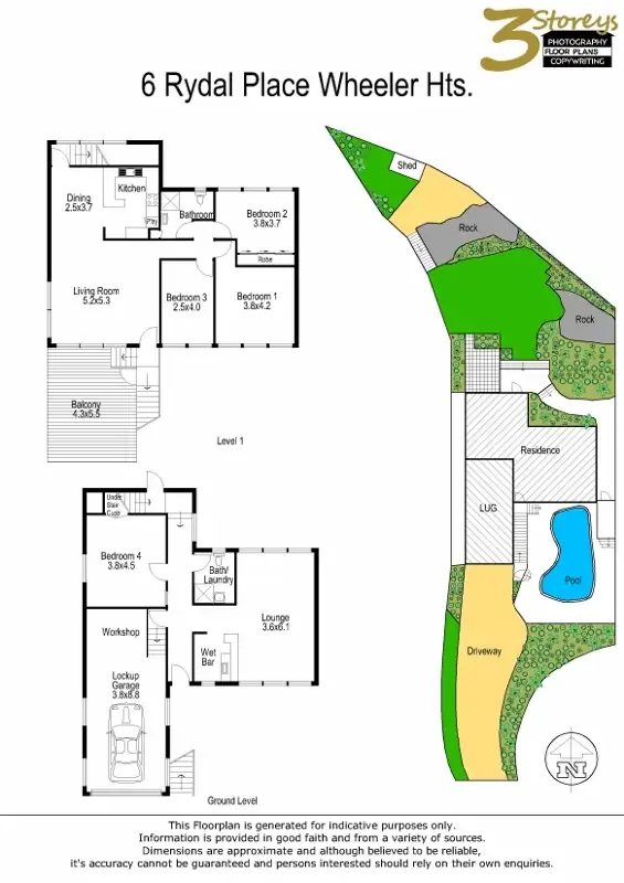 Floorplan of Homely house listing, 6 Rydal Place, Wheeler Heights NSW 2097