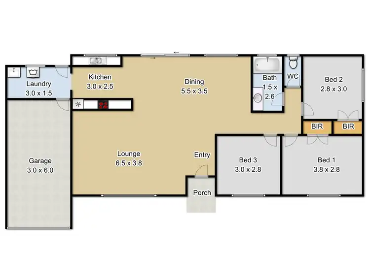Floorplan of Homely house listing, 8 Chilton Avenue, Oakhurst NSW 2761
