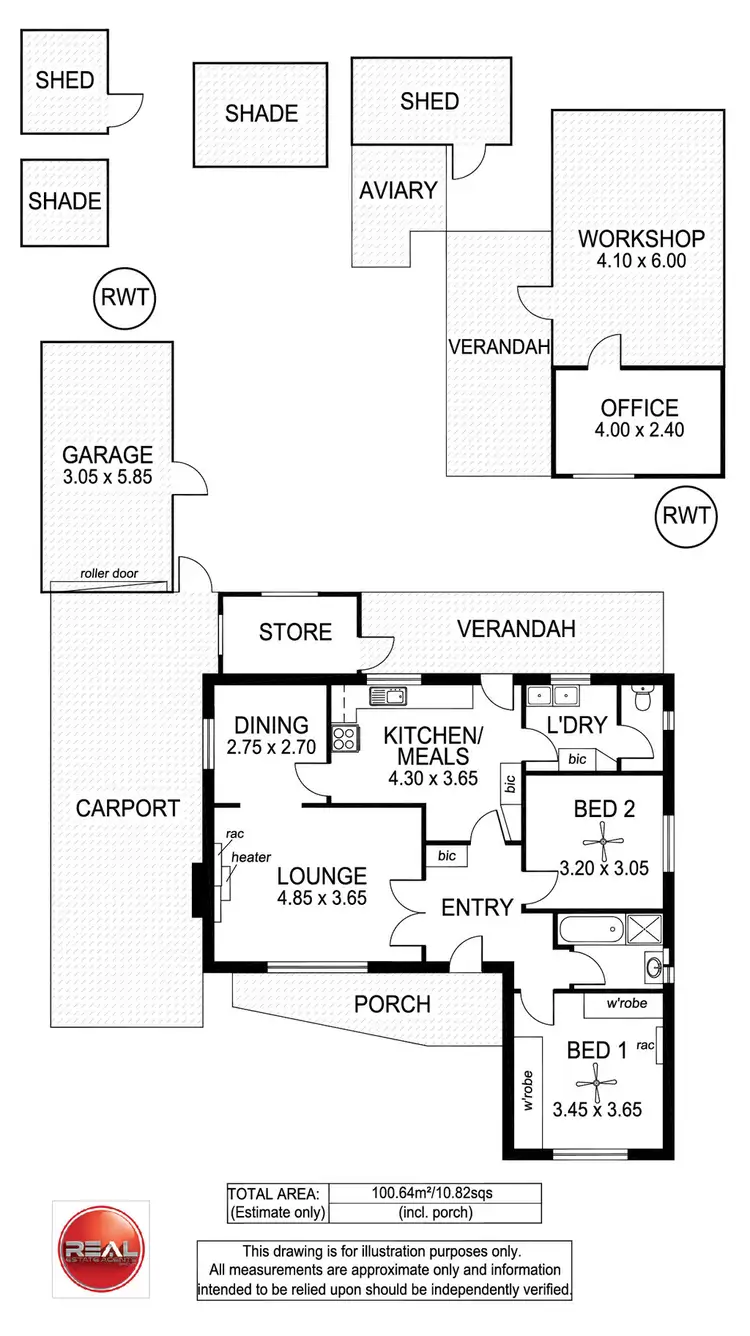 Floorplan of Homely house listing, 8 Cowra Crescent, Park Holme SA 5043