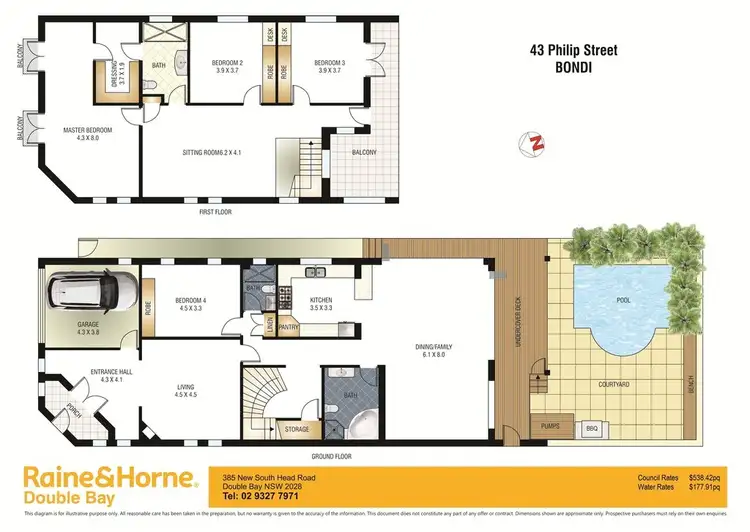 Floorplan of Homely house listing, 43 Philip Street, Bondi NSW 2026