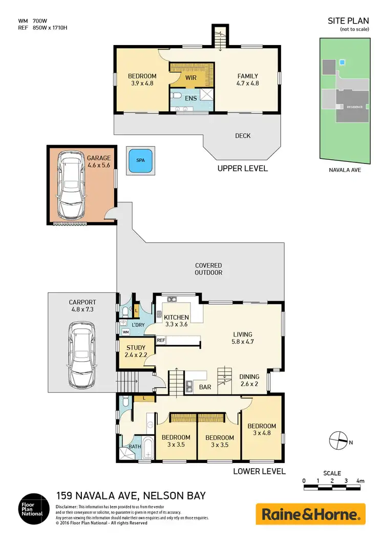 Floorplan of Homely house listing, 159 Navala Avenue, Nelson Bay NSW 2315