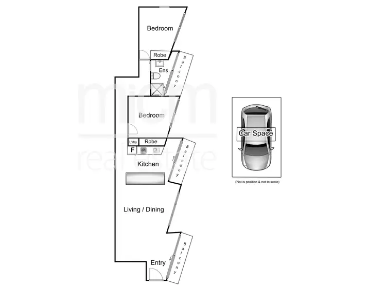 Floorplan of Homely apartment listing, 701/31 A'Beckett Street, Melbourne VIC 3000