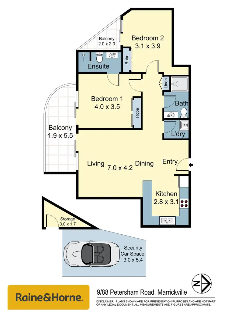Floorplan of Homely apartment listing, 9/88 Petersham Road, Marrickville NSW 2204
