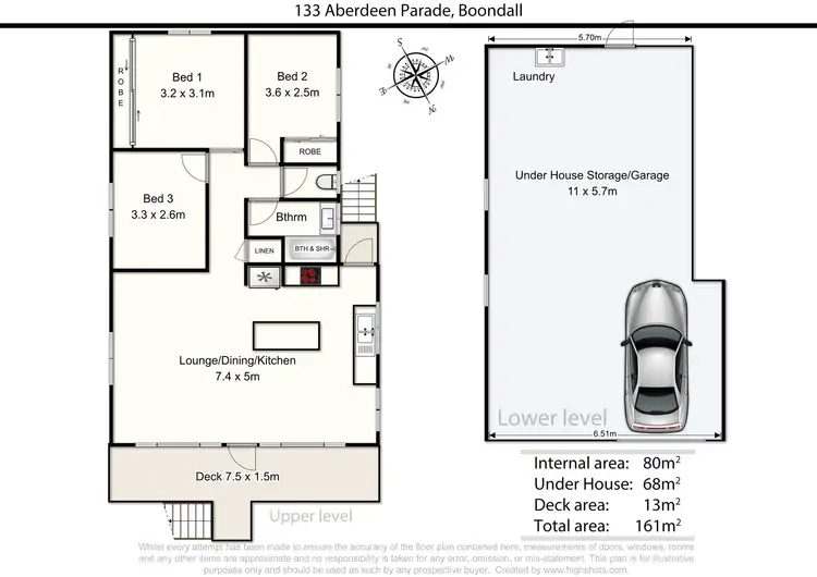Floorplan of Homely house listing, 133 Aberdeen Pde, Boondall QLD 4034
