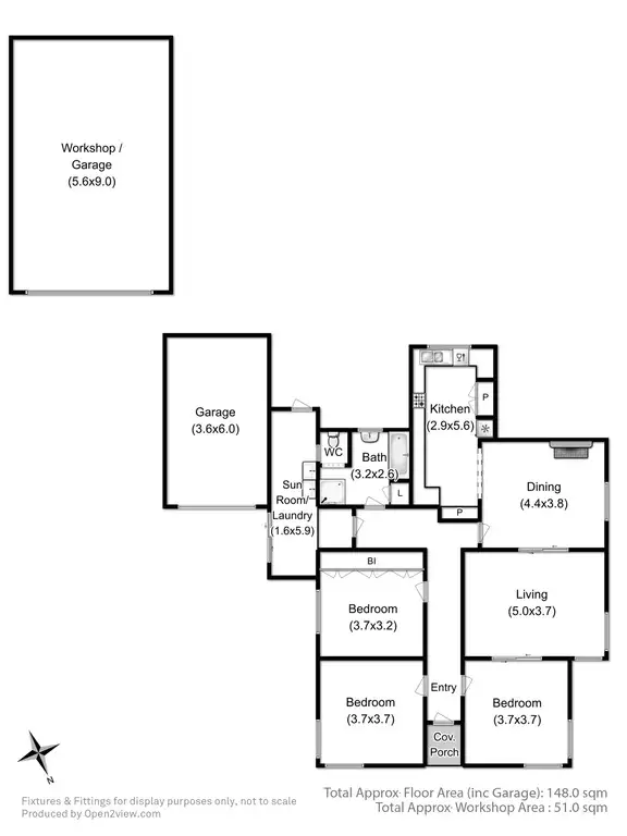Floorplan of Homely house listing, 555 Leslie Road, Leslie Vale TAS 7054